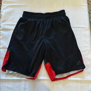 Adidas Black‎ red basketball Shorts mesh lined